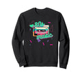 80S Music Love Cassette Tape Sweatshirt - Minimalist Print for Adults - T-Shirt, Sweatshirt, Hoodie
