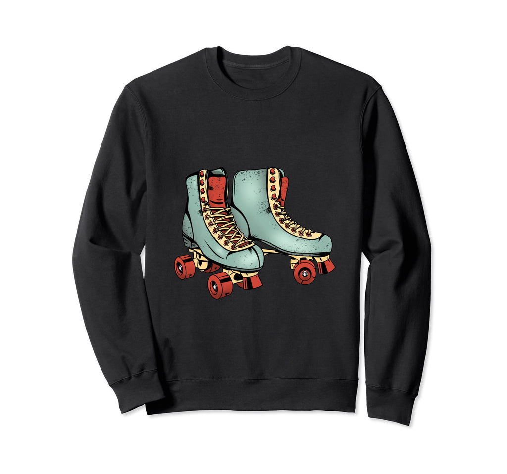 Green Roller Skates Rollerblades Sweatshirt - Custom Art Print Men Women - T-Shirt, Sweatshirt, Hoodie