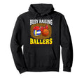 Busy Raising Ballers Volleyball Hoodie - Aesthetic Graphic Unisex - T-Shirt, Sweatshirt, Hoodie