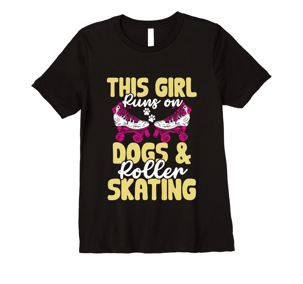 This Runs Dogs And Roller Skating T-Shirt - Unique Graphic for Adults - T-Shirt, Sweatshirt, Hoodie