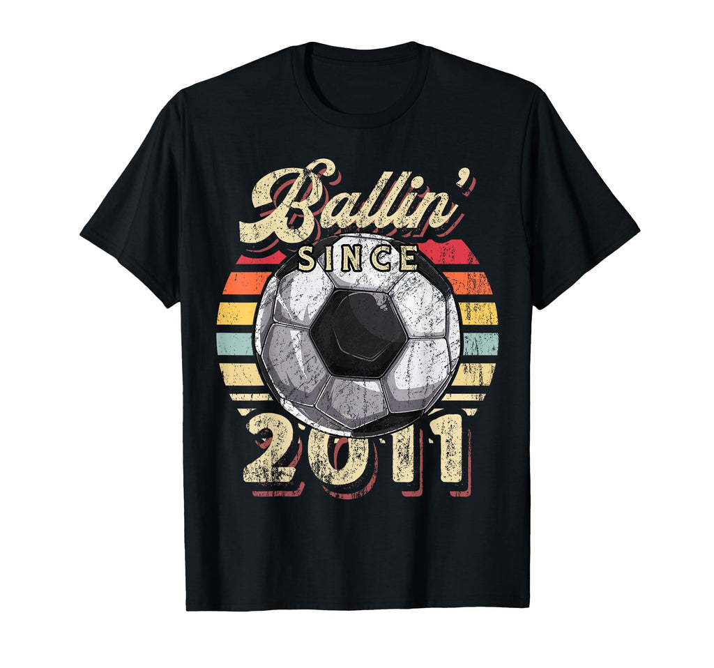 Ballin Since 2011 11Th Soccer T-Shirt - Minimalist Print Men Women - T-Shirt, Sweatshirt, Hoodie