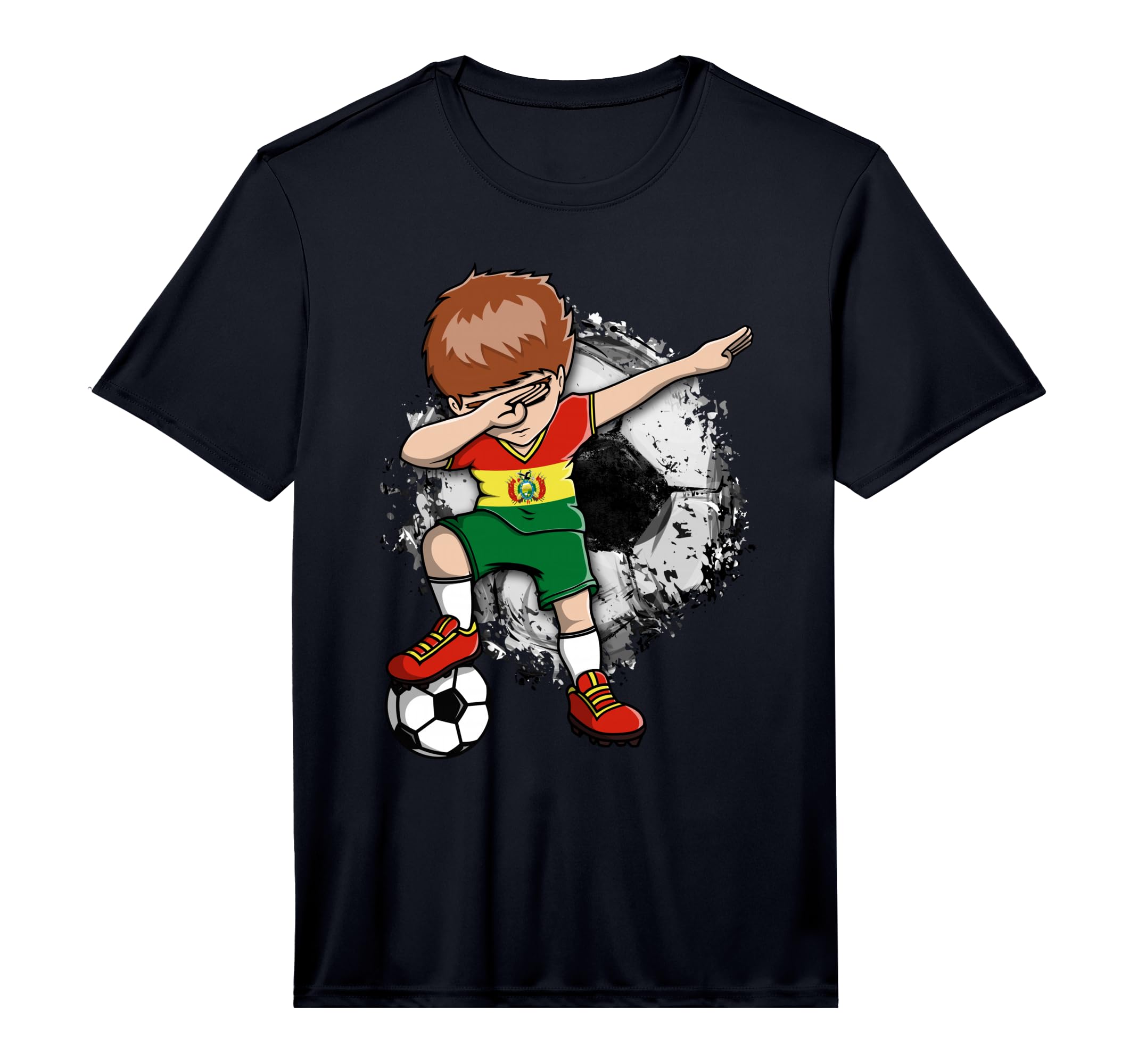 Dabbing Soccer Bolivia Jersey T-Shirt - Aesthetic Graphic for Adults - T-Shirt, Sweatshirt, Hoodie