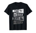 Funny Roller Skating Eat Sleep Skate T-Shirt - Unique Graphic for Adults - T-Shirt, Sweatshirt, Hoodie