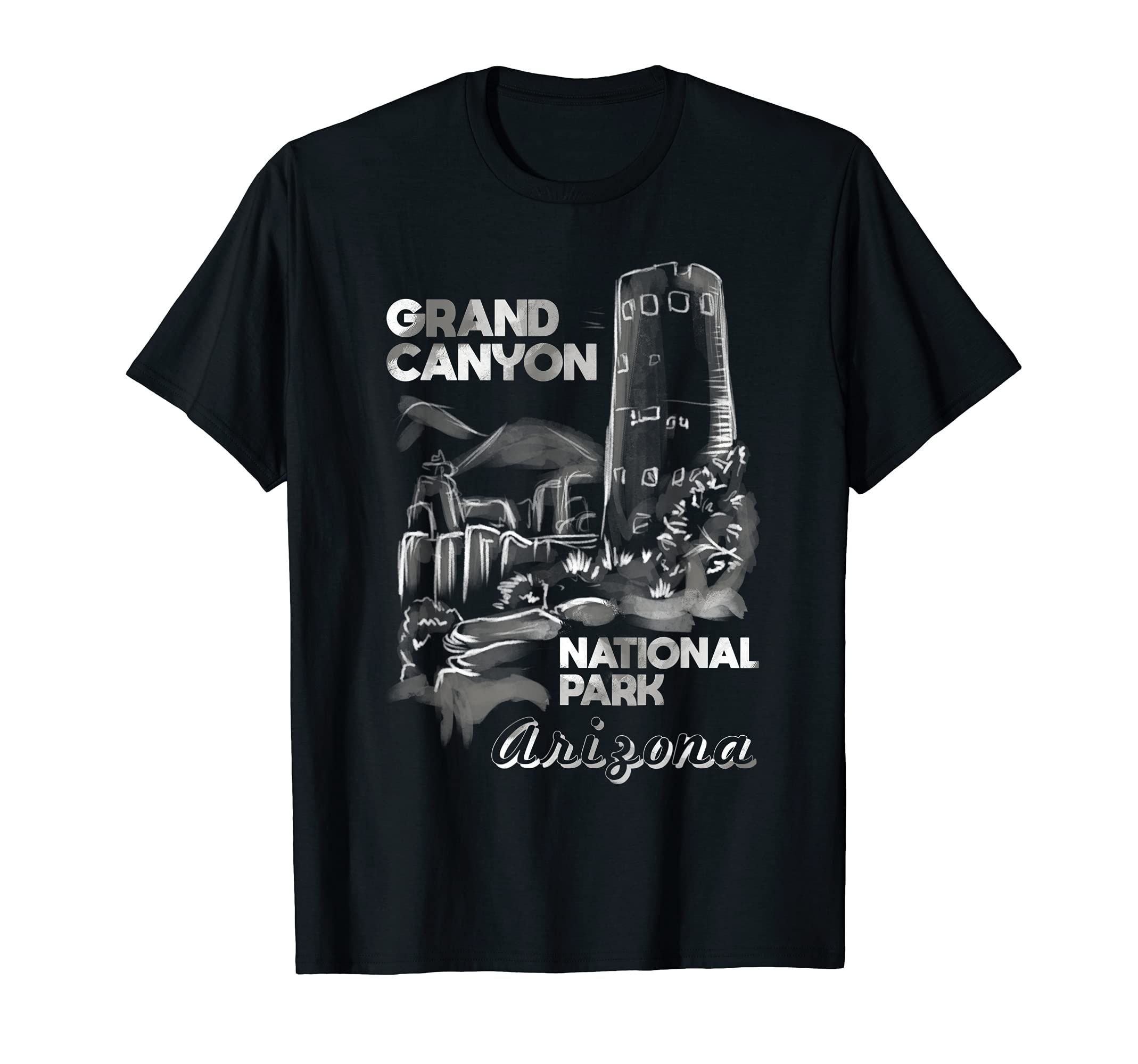 80S National Park Grand Canyon T-Shirt - Trendy Graphic for Adults - T-Shirt, Sweatshirt, Hoodie