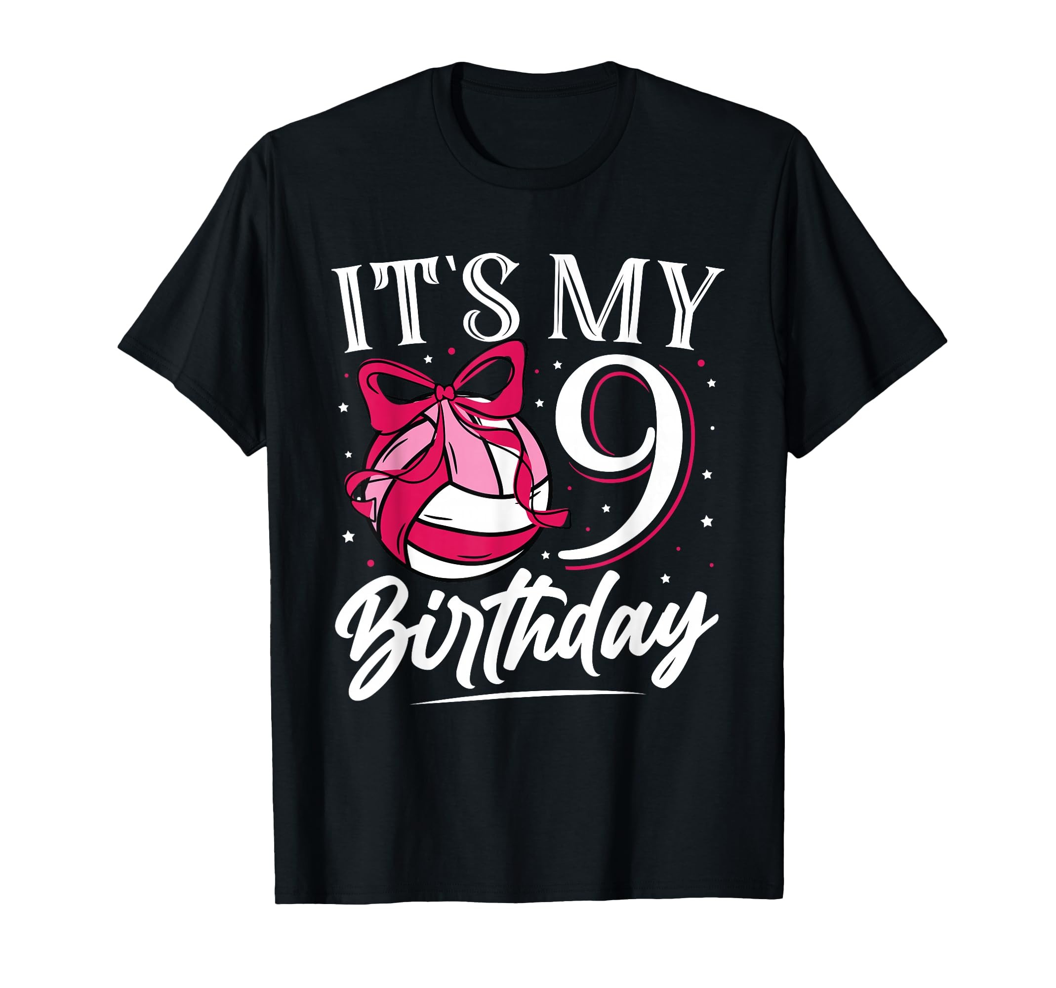 Its My Nine 9Th Birthday Volleyball T-Shirt - Unique Graphic for Adults - T-Shirt, Sweatshirt, Hoodie