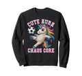 Kawaii Aura Chaos Core Soccer Sweatshirt - Streetwear Style for Adults - T-Shirt, Sweatshirt, Hoodie