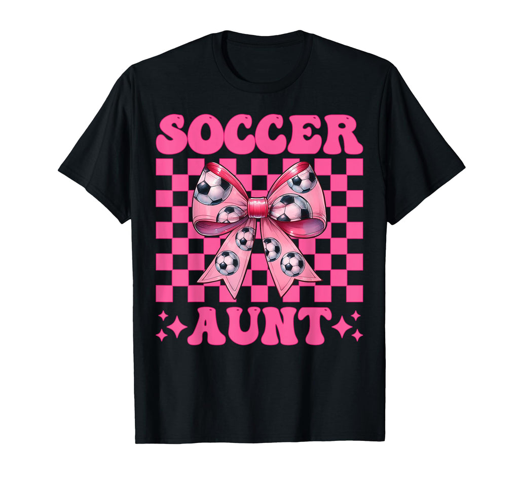 Womens Coquette Bow Ribbon Soccer T-Shirt - Unique Graphic Men Women - T-Shirt, Sweatshirt, Hoodie
