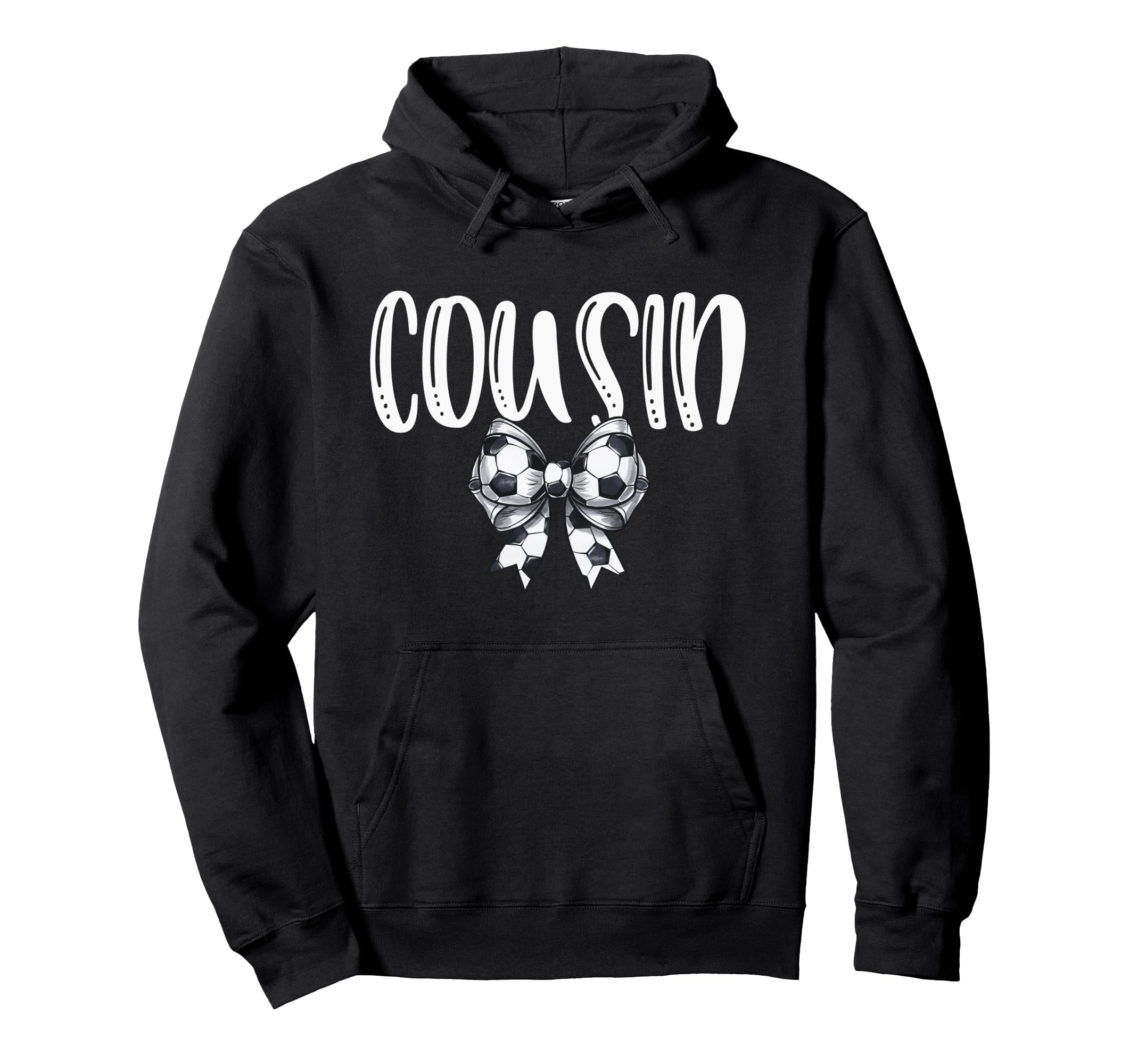 Coquette Soccer Cousin Spirit Hoodie - Streetwear Style Unisex - T-Shirt, Sweatshirt, Hoodie