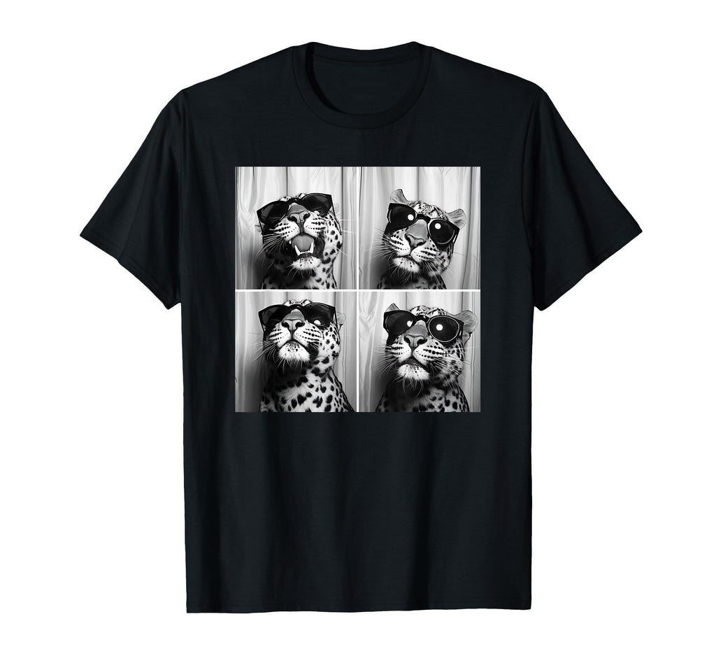Leopard Face Wearing Sunglasses Funny T-Shirt - Fun Novelty Design Unisex - T-Shirt, Sweatshirt, Hoodie