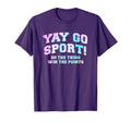 Non Sports Fan Tie Dye Go Sports Yay T-Shirt - Aesthetic Graphic Unisex - T-Shirt, Sweatshirt, Hoodie