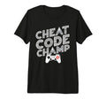 Gamer 80S 90S Arcade Cheat Code Gaming T-Shirt - Graphic Print Unisex - T-Shirt, Sweatshirt, Hoodie