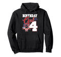 4Th Birthday Party Patriotic American Hoodie - Aesthetic Graphic Men Women - T-Shirt, Sweatshirt, Hoodie