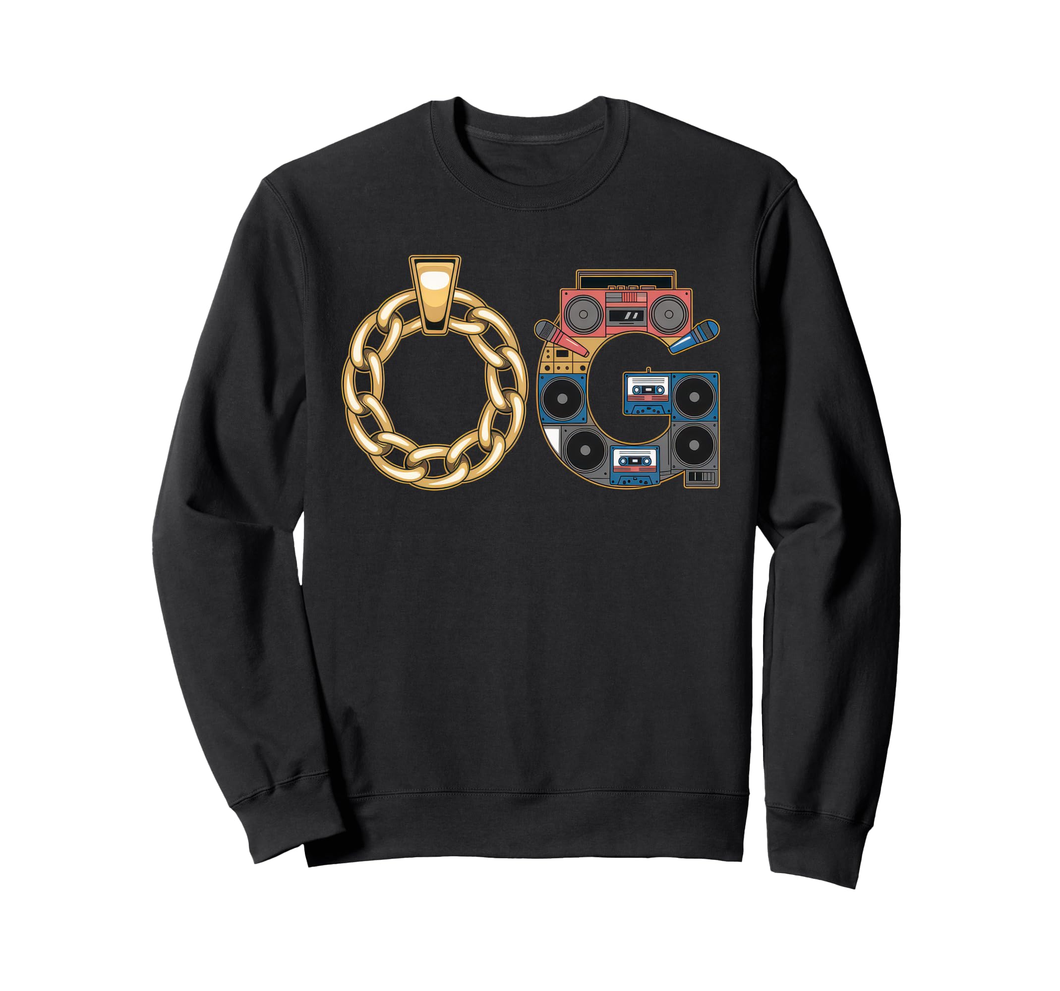 Old School Og Hip Hop Vinyl Cds Sweatshirt - Novelty Apparel Men Women - T-Shirt, Sweatshirt, Hoodie