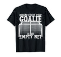 Ice Hockey Goalie Goalkeeper Behind T-Shirt - Custom Art Print Men Women - T-Shirt, Sweatshirt, Hoodie