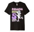 5Th Birthday Roller Skate Party T-Shirt - Minimalist Print Men Women - T-Shirt, Sweatshirt, Hoodie