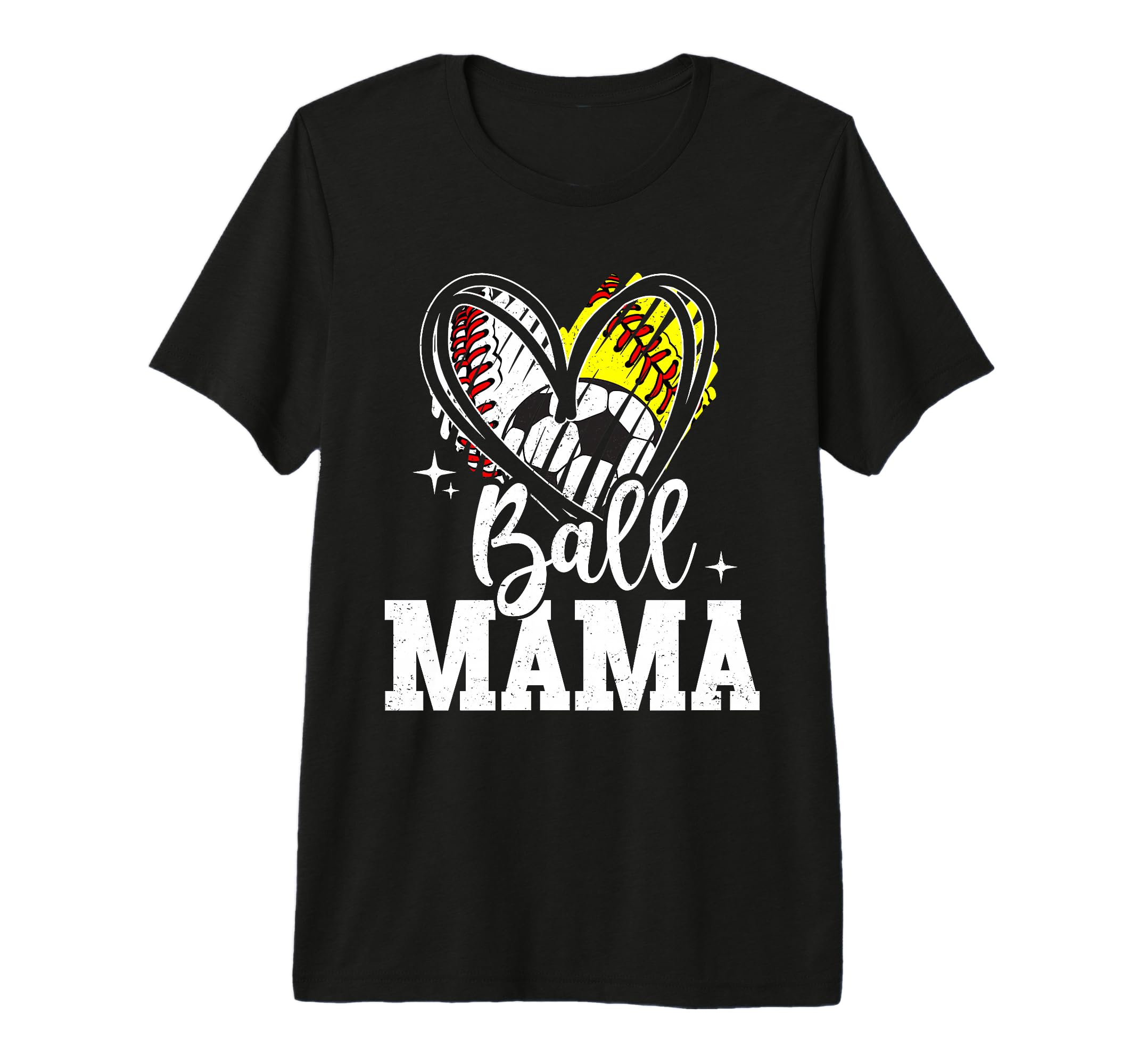 Ball Mama Baseball Softball Soccer Mom T-Shirt - Trendy Graphic for Adults - T-Shirt, Sweatshirt, Hoodie