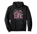 Soccer Mom Life Proud Sideline Support Hoodie - Aesthetic Graphic Men Women - T-Shirt, Sweatshirt, Hoodie