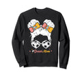 Soccer Mom Messy Bun Hair Soccer Sweatshirt - Graphic Print Unisex - T-Shirt, Sweatshirt, Hoodie