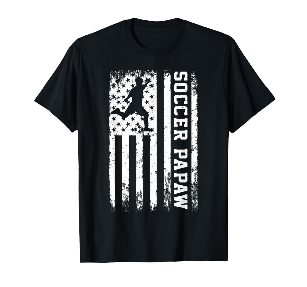 Soccer Papaw Usa American Flag T-Shirt - Streetwear Style Unisex - T-Shirt, Sweatshirt, Hoodie