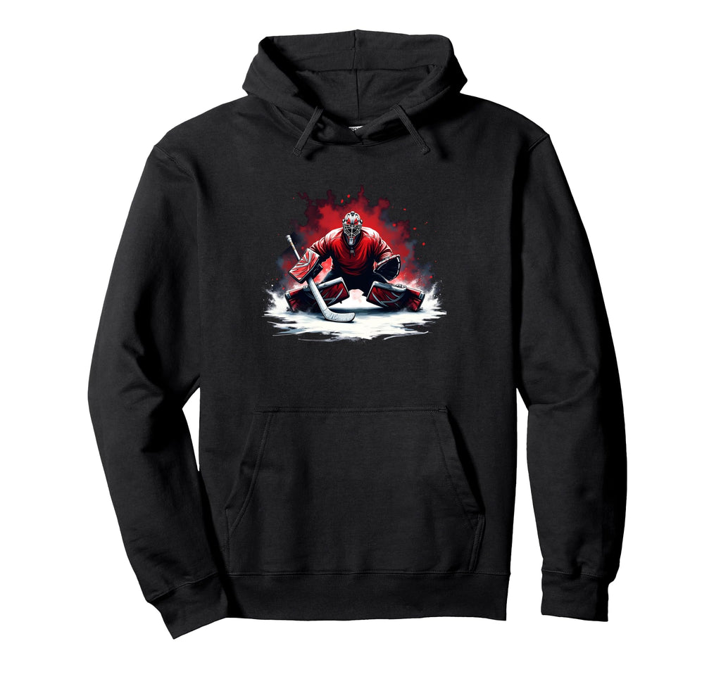 Ice Hockey Player Goalkeeper Ice Hockey Hoodie - Custom Art Print Unisex - T-Shirt, Sweatshirt, Hoodie