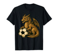 Funny Dragon Soccer Ball T-Shirt - Aesthetic Graphic Men Women - T-Shirt, Sweatshirt, Hoodie
