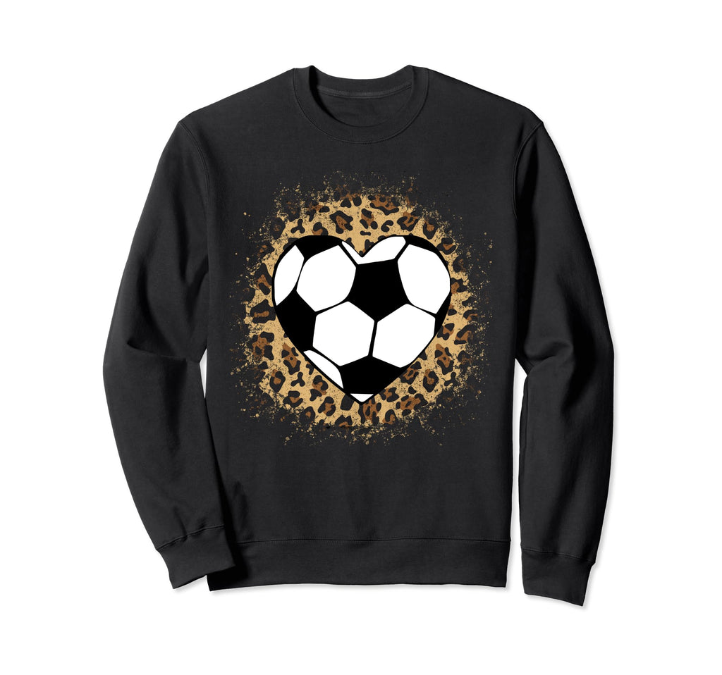 Soccer Heart Ball Cheetah Soccer Lover Sweatshirt - Custom Art Print Unisex - T-Shirt, Sweatshirt, Hoodie