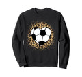 Soccer Heart Ball Cheetah Soccer Lover Sweatshirt - Custom Art Print Unisex - T-Shirt, Sweatshirt, Hoodie
