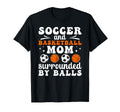Soccer And Basketball Mom Funny T-Shirt - Custom Art Print for Adults - T-Shirt, Sweatshirt, Hoodie