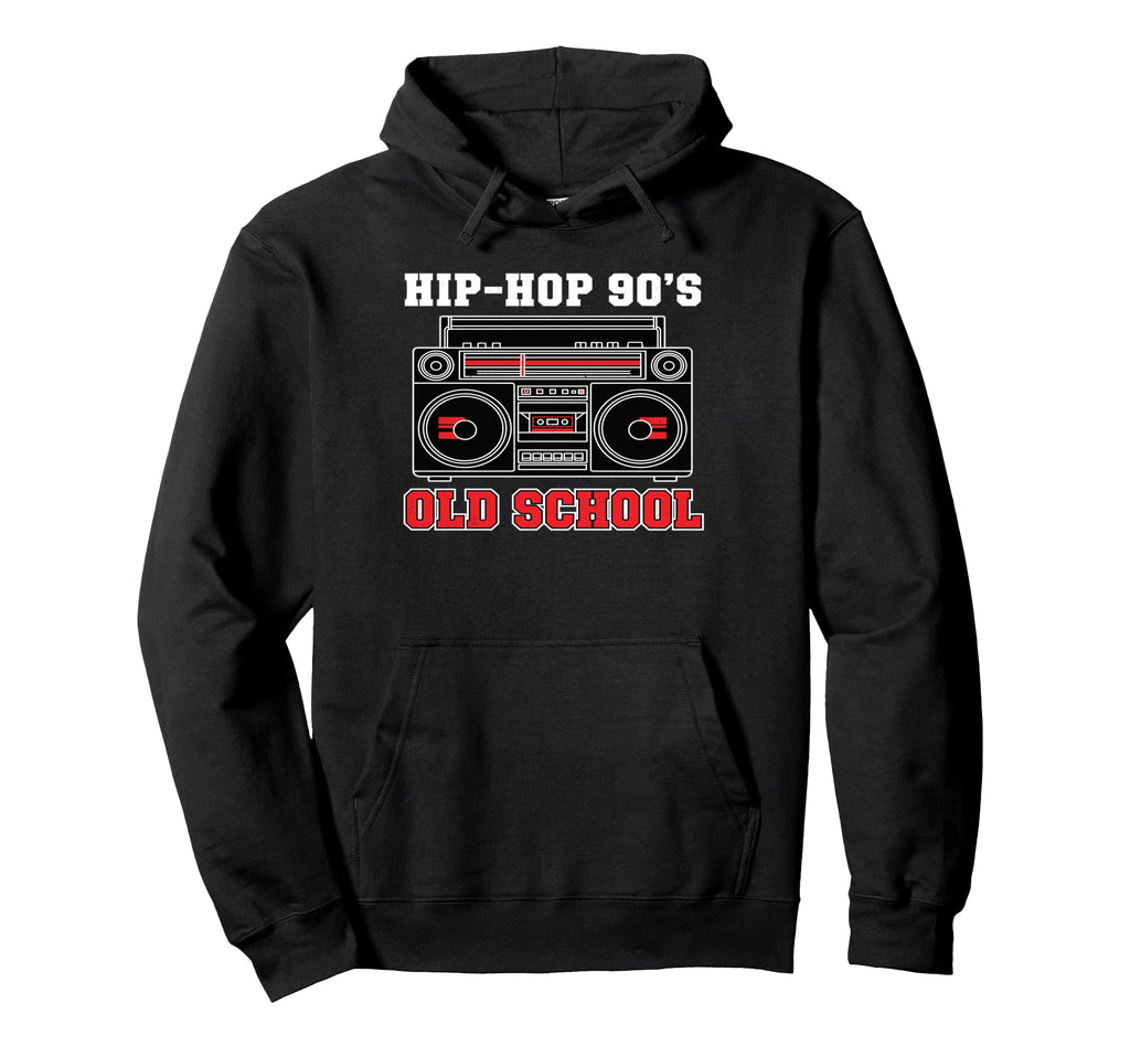 Hip Hop 90S Old School Vinyl Turntable Hoodie - Novelty Apparel for Adults - T-Shirt, Sweatshirt, Hoodie
