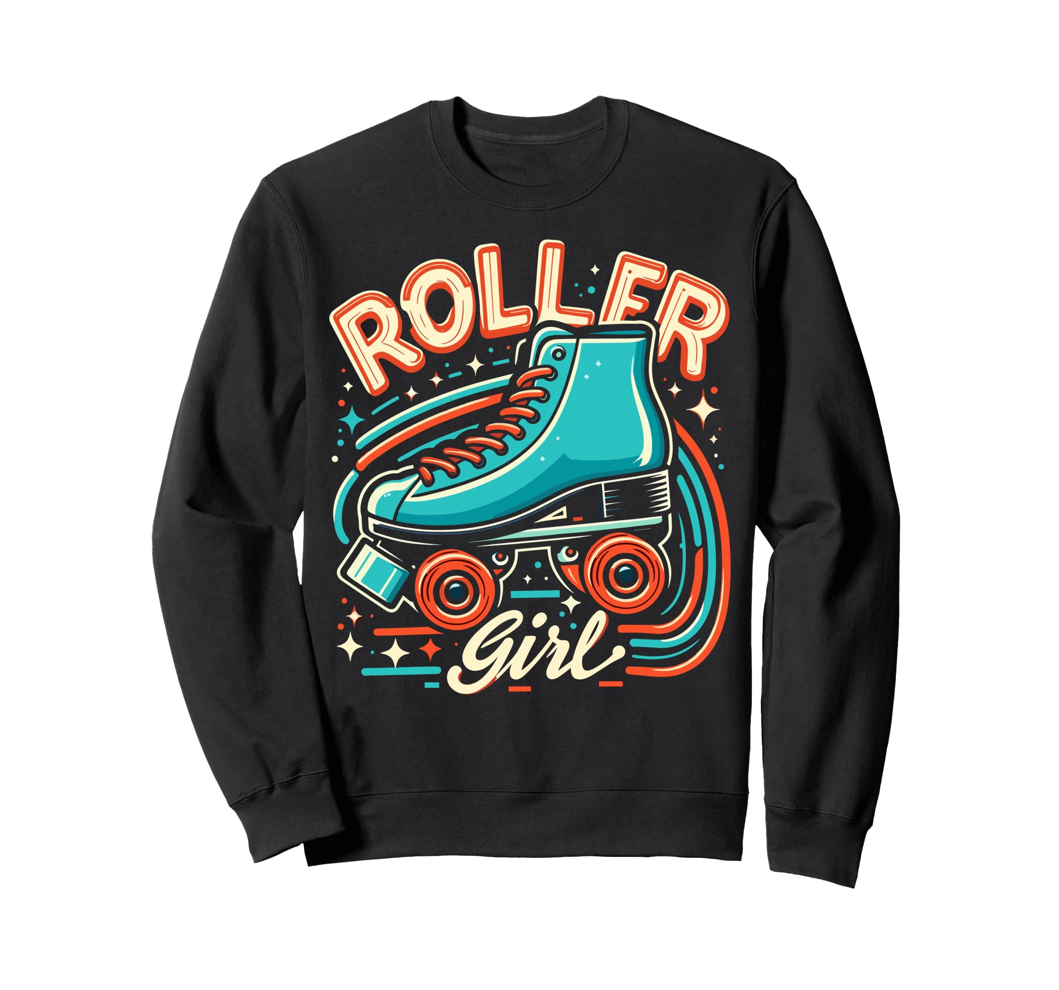Roller Skater Skating Skates Sweatshirt - Unique Graphic Men Women - T-Shirt, Sweatshirt, Hoodie