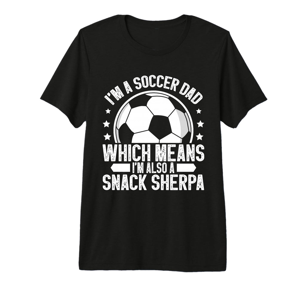 Im Also Snack Sherpa Soccer Dad Tri Blend T-Shirt - Minimalist Print Unisex - T-Shirt, Sweatshirt, Hoodie