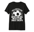 Im Also Snack Sherpa Soccer Dad Tri Blend T-Shirt - Minimalist Print Unisex - T-Shirt, Sweatshirt, Hoodie