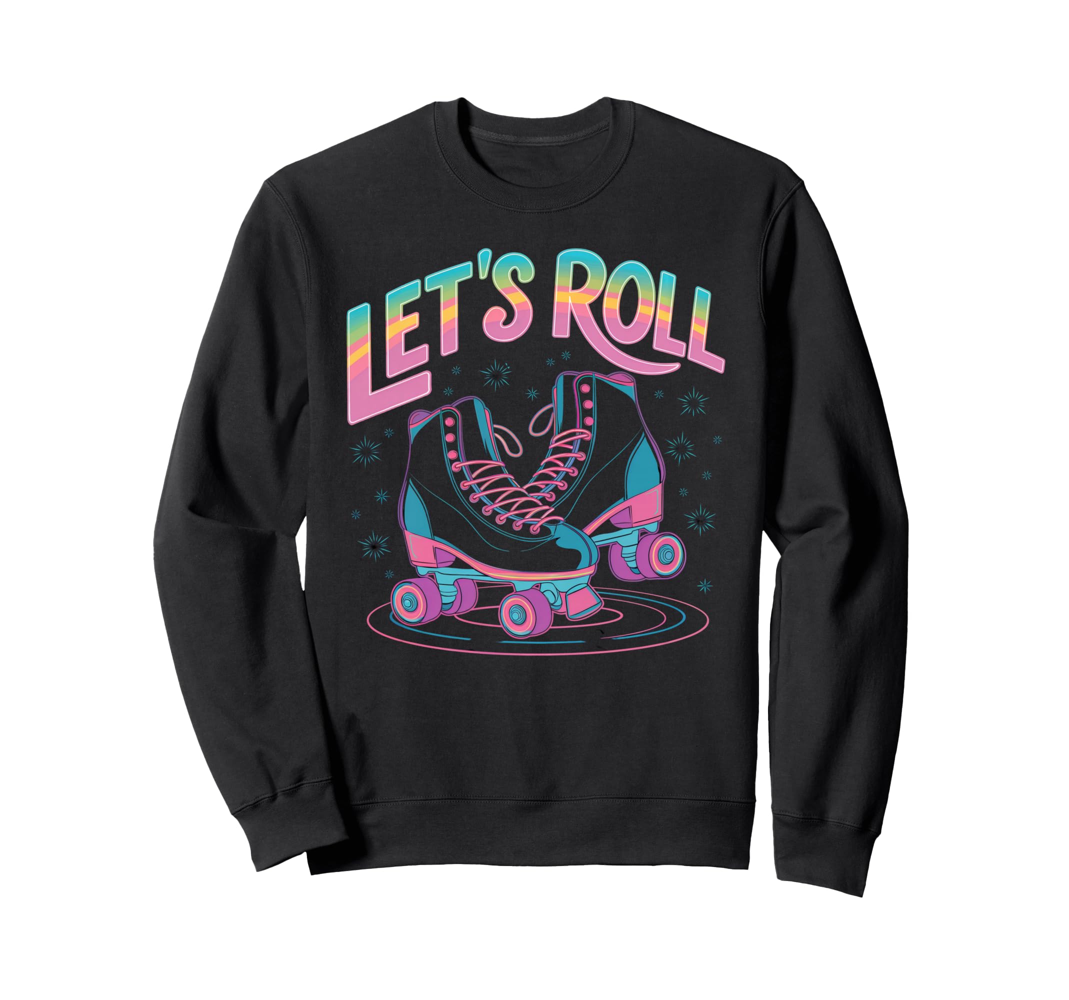 Roller Skating Party Favors Sweatshirt - Aesthetic Graphic for Adults - T-Shirt, Sweatshirt, Hoodie