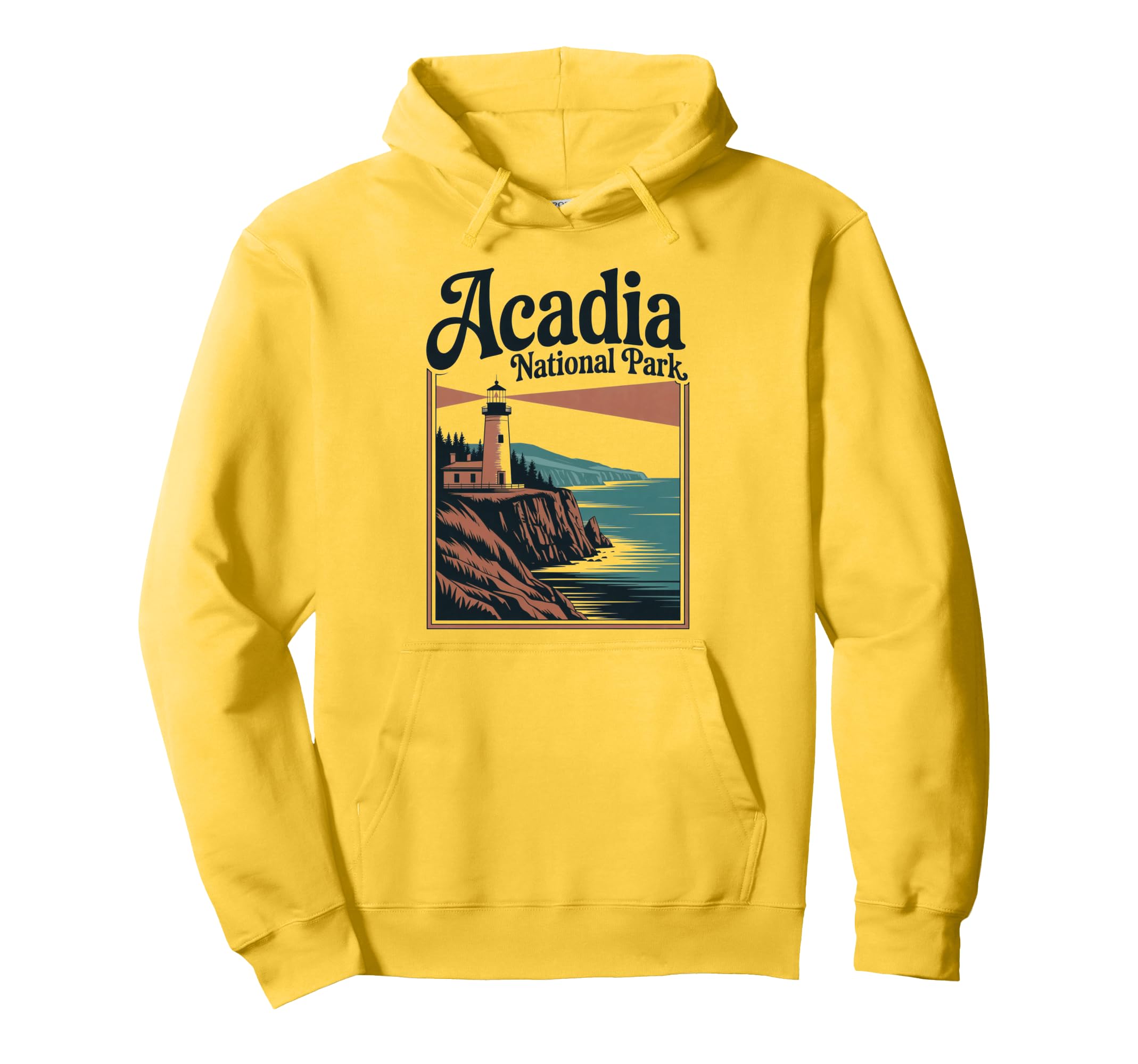 Acadia National Park Outdoor Hiking Us Hoodie - Minimalist Print Men Women - T-Shirt, Sweatshirt, Hoodie