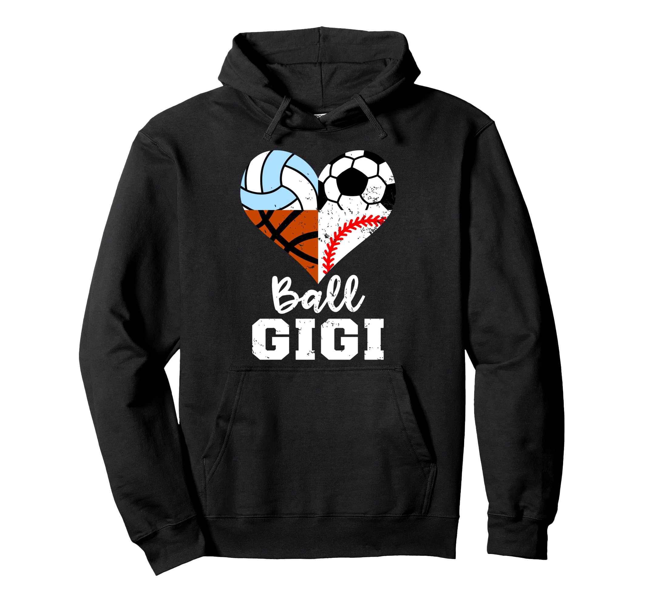 Ball Gigi Soccer Baseball Volleyball Hoodie - Graphic Print Unisex - T-Shirt, Sweatshirt, Hoodie