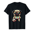 Pug Dog Soccer Champion Fan Ball T-Shirt - Aesthetic Graphic for Adults - T-Shirt, Sweatshirt, Hoodie