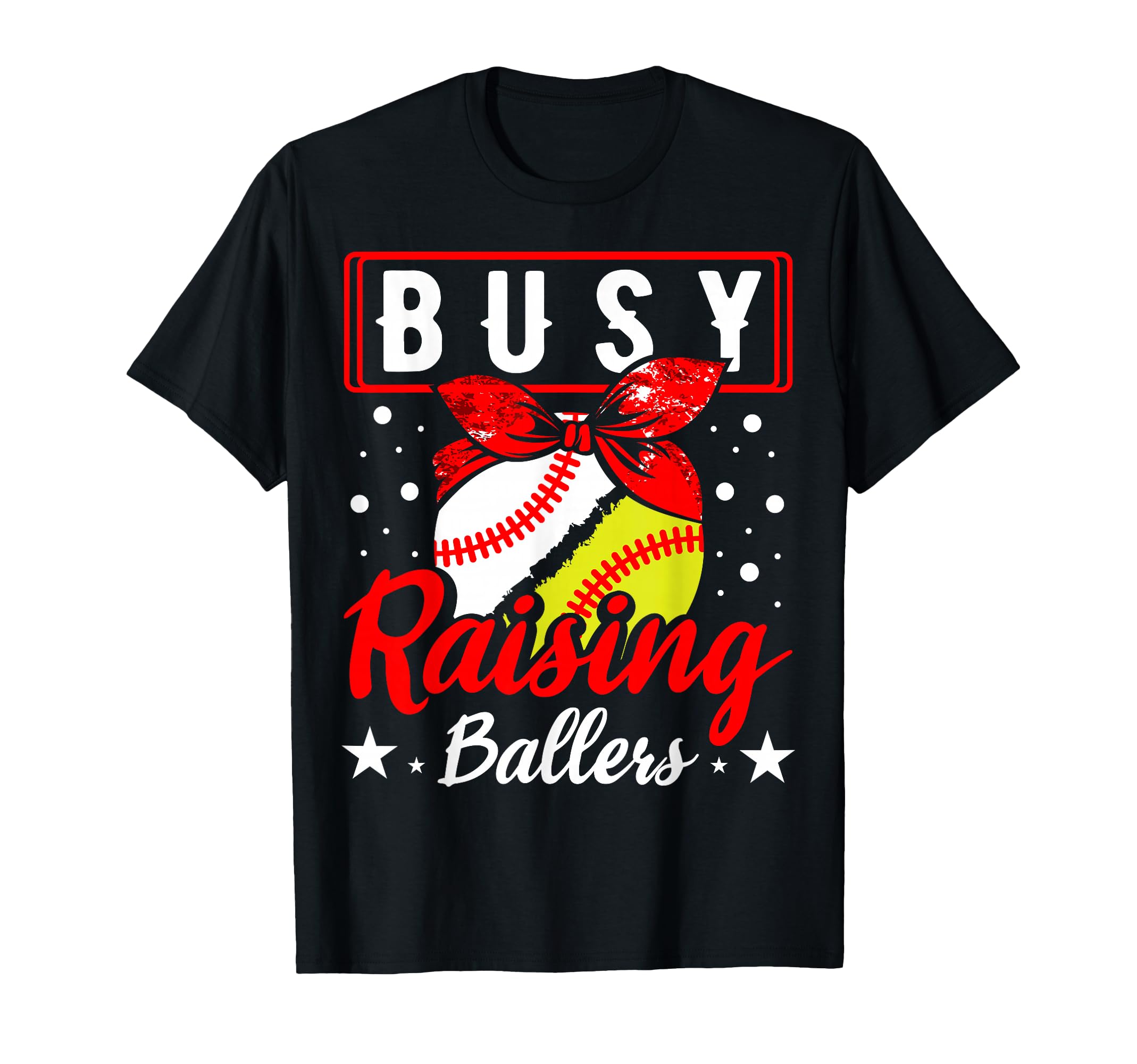 Busy Raising Ballers Catcher Pitcher T-Shirt - Aesthetic Graphic Unisex - T-Shirt, Sweatshirt, Hoodie