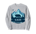 Grizzly Bear Montana Glacier Sweatshirt - Custom Art Print Men Women - T-Shirt, Sweatshirt, Hoodie
