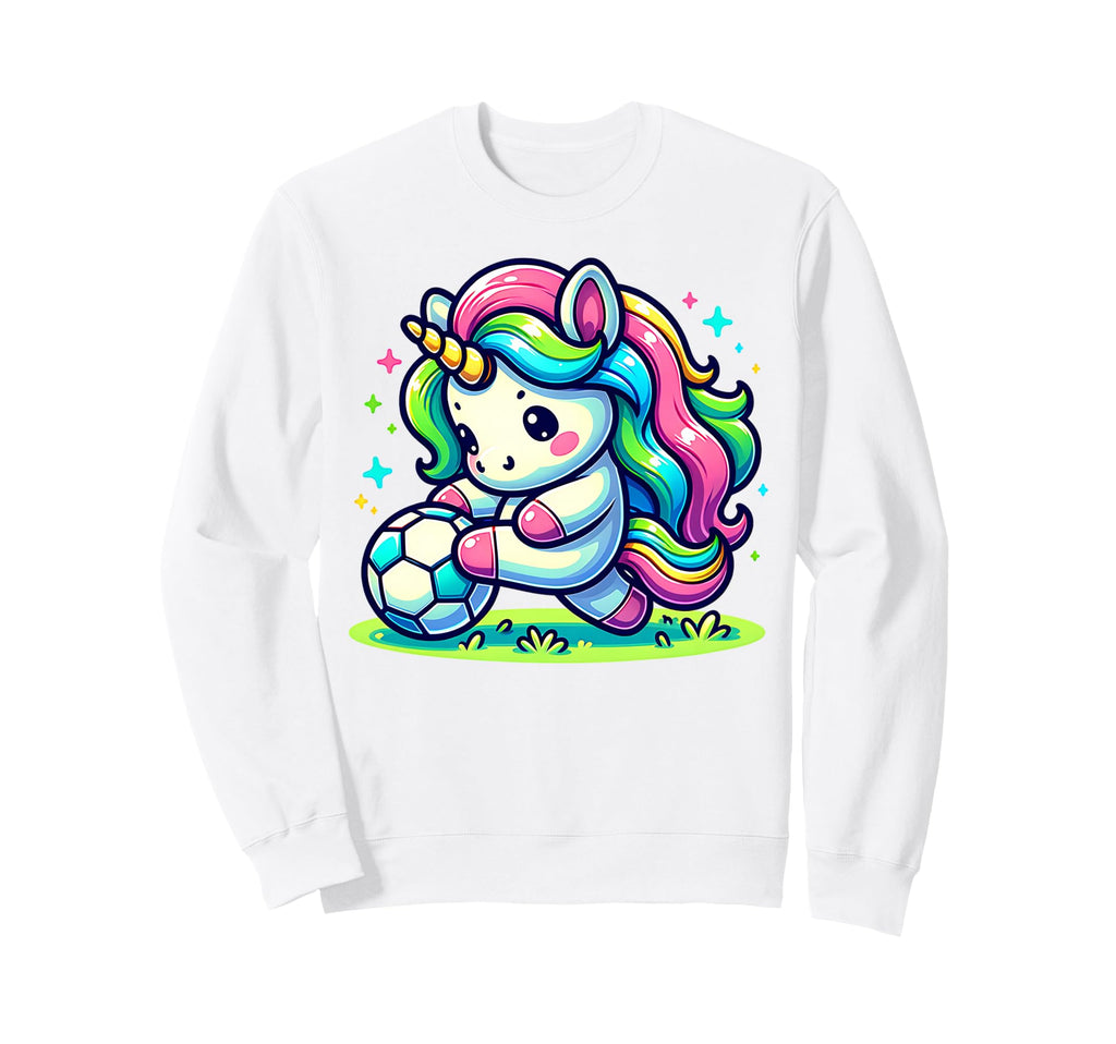 Footballer Unicorn Fans Soccer Sweatshirt - Aesthetic Graphic for Adults - T-Shirt, Sweatshirt, Hoodie