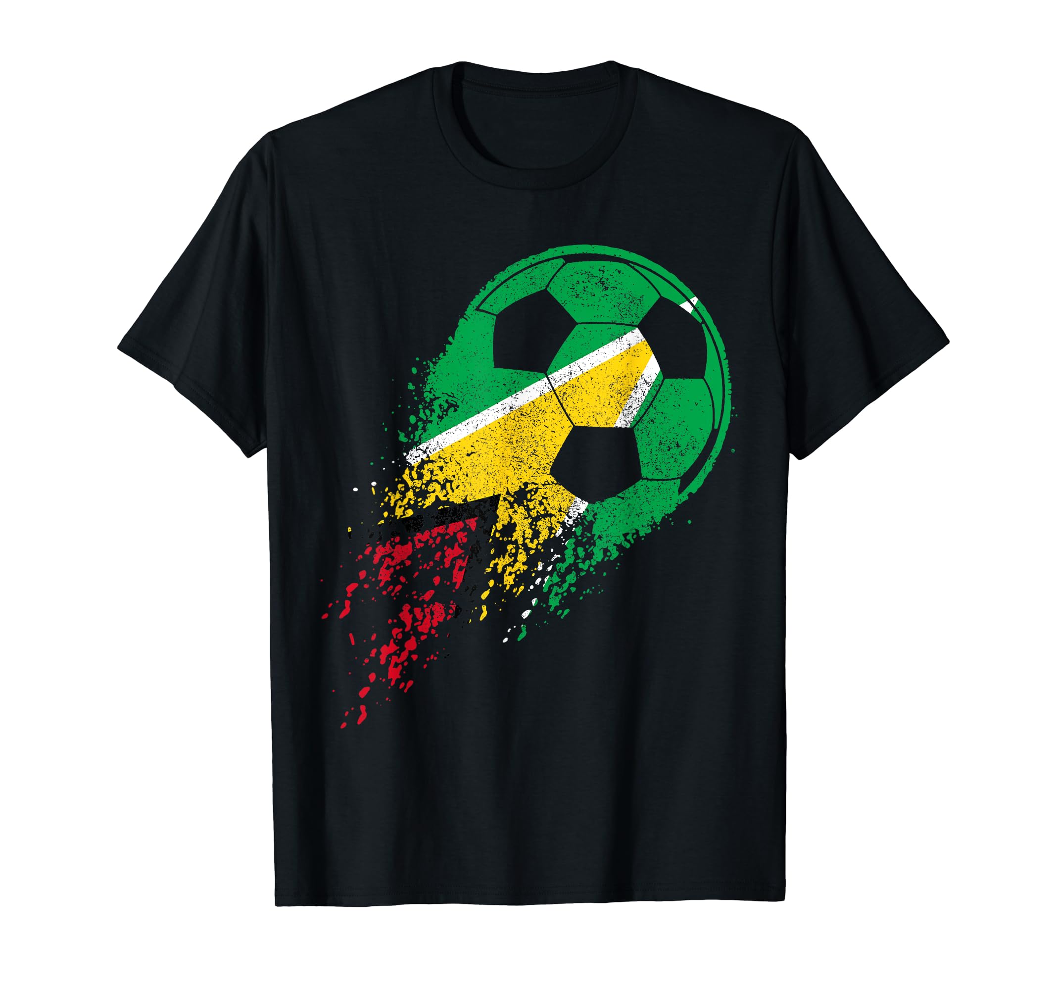 Guyana Soccer Guyanese Flag Pride T-Shirt - Fun Novelty Design for Adults - T-Shirt, Sweatshirt, Hoodie