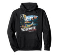 Yosemite Falls California National Park Hoodie - Unique Graphic Men Women - T-Shirt, Sweatshirt, Hoodie