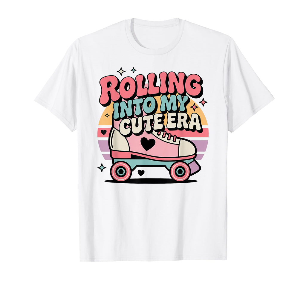 Rolling Into My Era Roller Skating T-Shirt - Trendy Graphic for Adults - T-Shirt, Sweatshirt, Hoodie