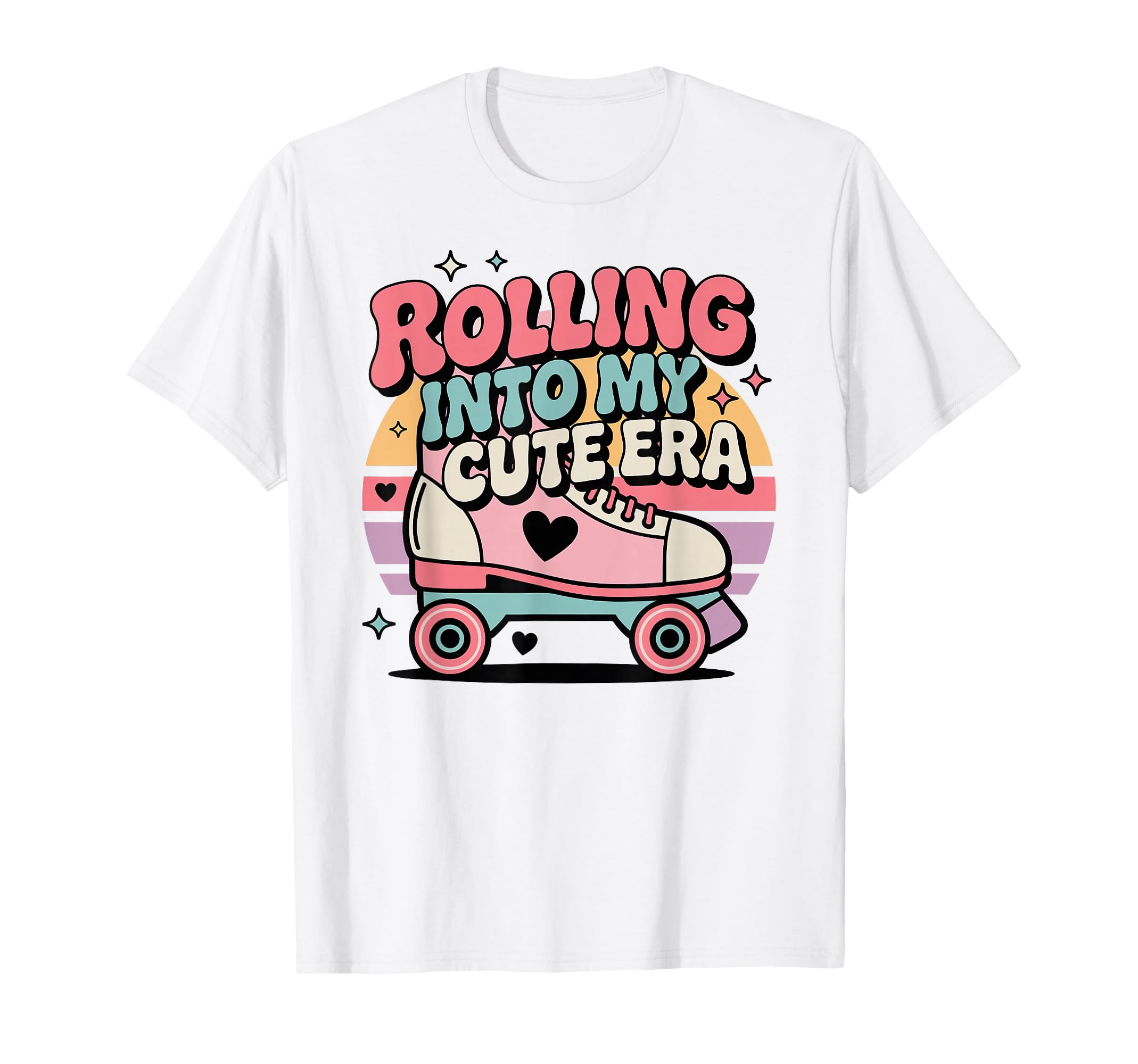 Rolling Into My Era Roller Skating T-Shirt - Trendy Graphic for Adults - T-Shirt, Sweatshirt, Hoodie