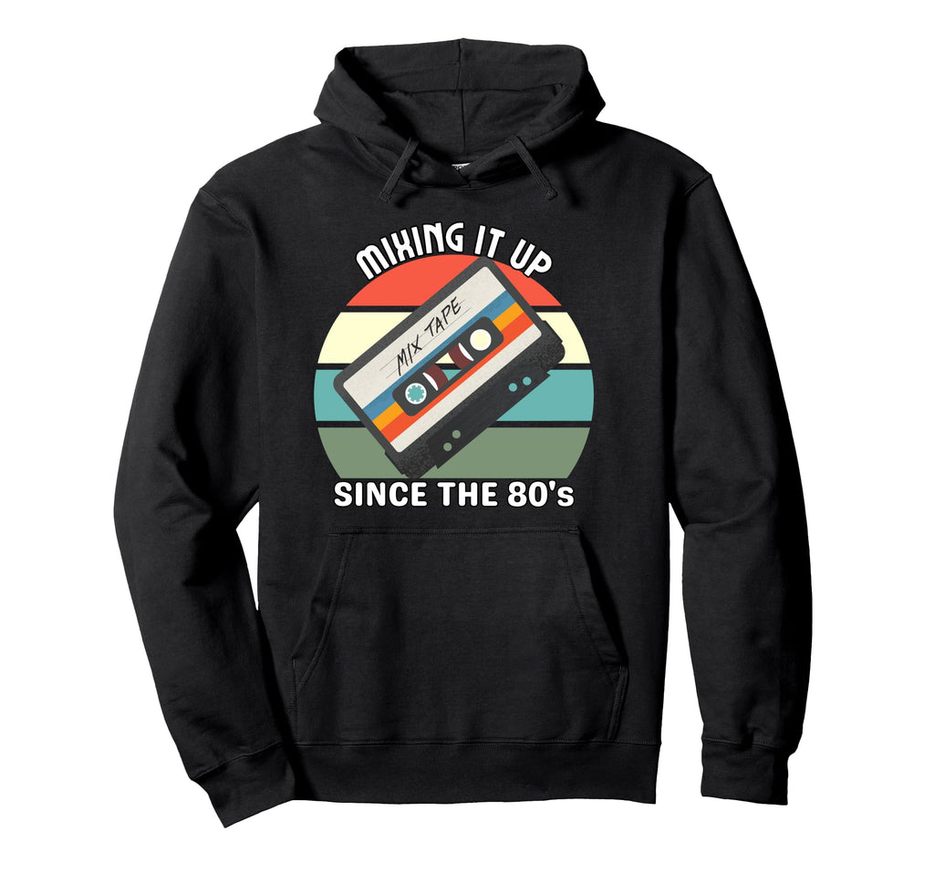 1980S Culture Cassette Players Mix Tape Hoodie - Aesthetic Graphic Unisex - T-Shirt, Sweatshirt, Hoodie