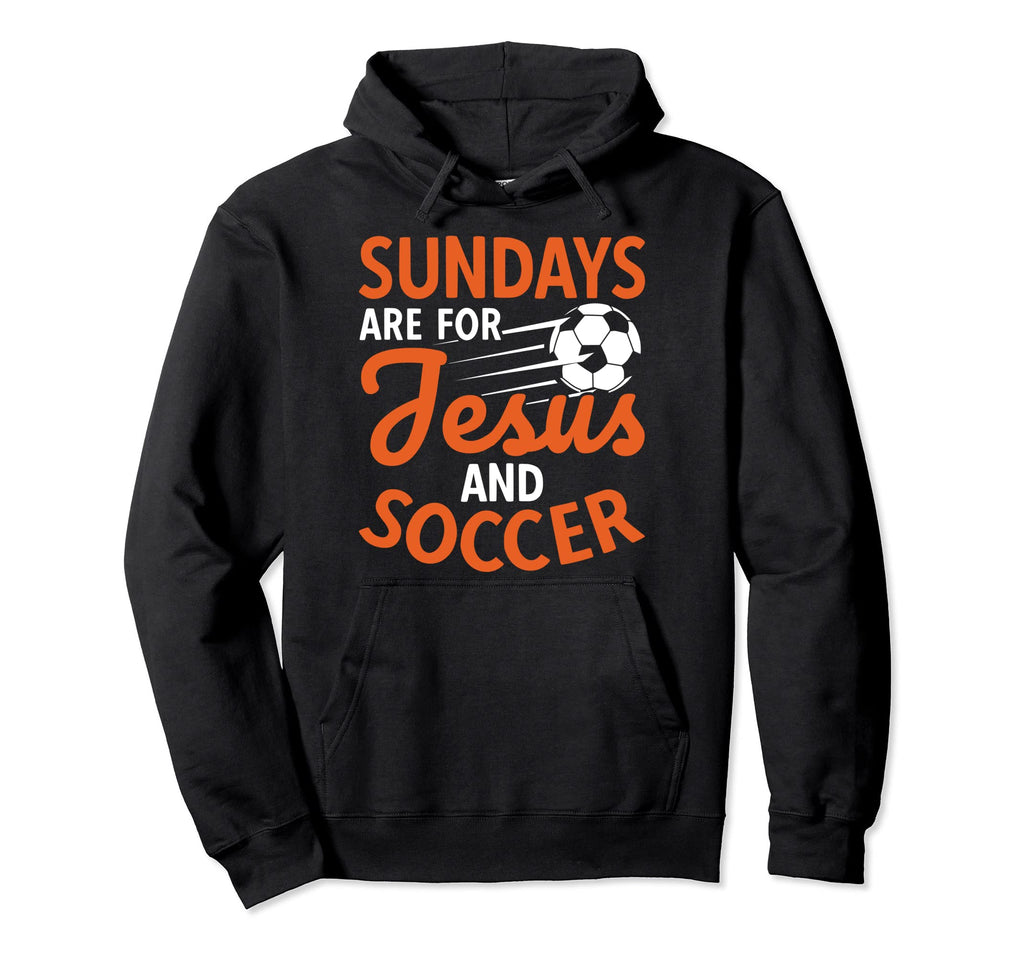 Sundays Are Jesus And Sports Football Hoodie - Aesthetic Graphic Unisex - T-Shirt, Sweatshirt, Hoodie