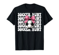 Soccer Aunt Soccer Auntie Coquette Bow T-Shirt - Fun Novelty Design Unisex - T-Shirt, Sweatshirt, Hoodie