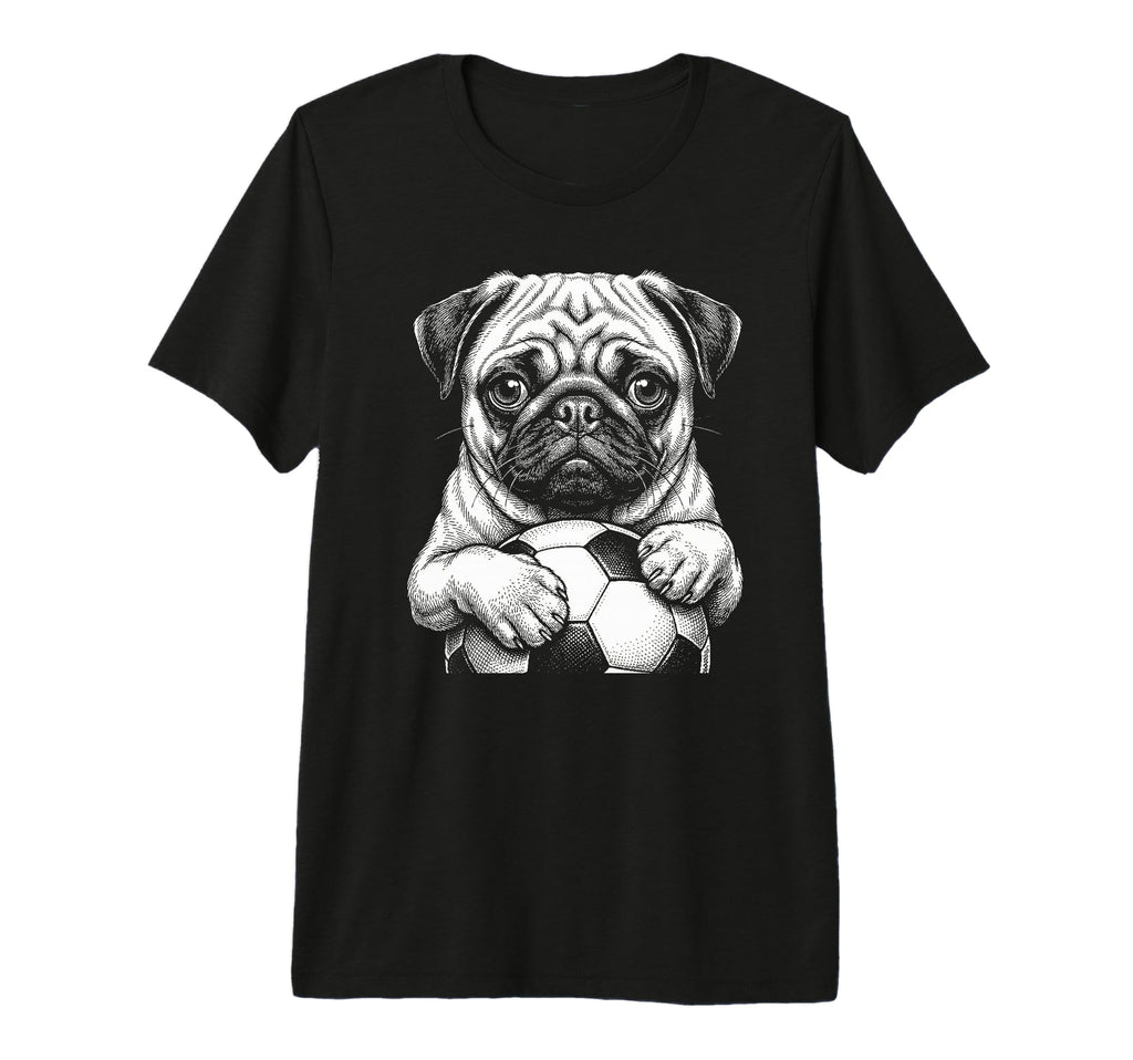 Fans Ball Mascot Black And White Dog T-Shirt - Trendy Graphic for Adults - T-Shirt, Sweatshirt, Hoodie
