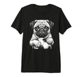 Fans Ball Mascot Black And White Dog T-Shirt - Trendy Graphic for Adults - T-Shirt, Sweatshirt, Hoodie
