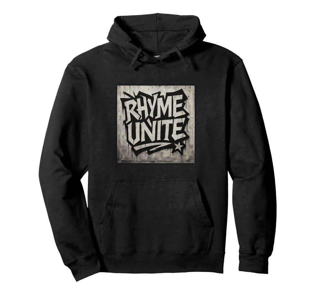Rhyme Unite Graffiti Tribute Hip Hoodie - Casual Everyday Wear Men Women - T-Shirt, Sweatshirt, Hoodie