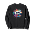 Water Color Cassette Tape Sweatshirt - Casual Everyday Wear for Adults - T-Shirt, Sweatshirt, Hoodie
